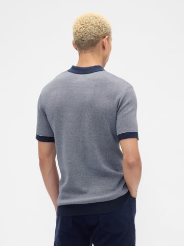 GAP Poloshirt in Grau/ Dunkelblau