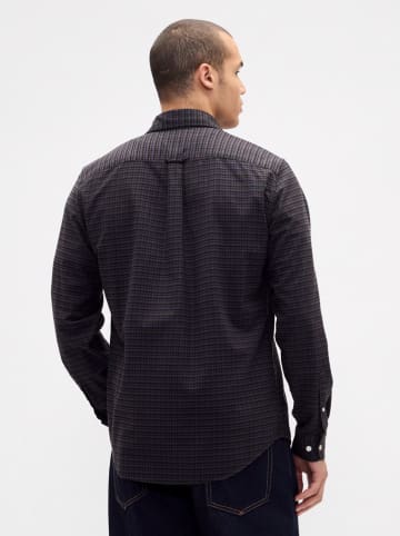 GAP Blouse - regular fit - auberginekleurig/grijs