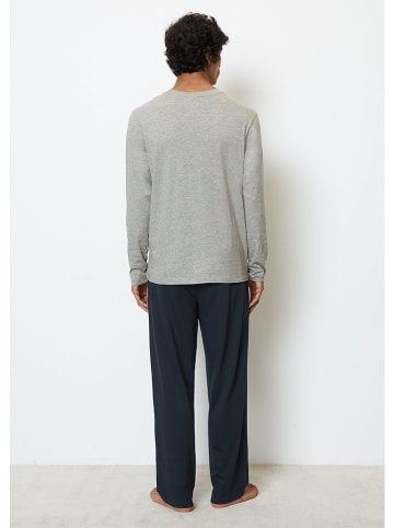 Marc O´Polo Bodywear Pyjama in Dunkelblau/ Grau