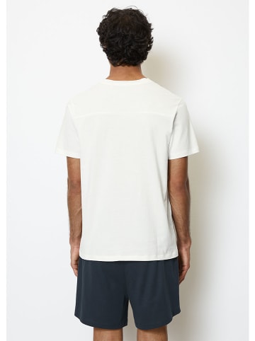 Marc O´Polo Bodywear Pyjama in Weiß/ Dunkelblau