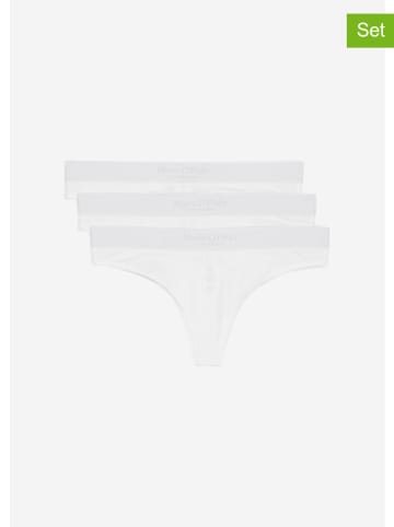 Marc O´Polo Stringi (3 pary) w kolorze białym