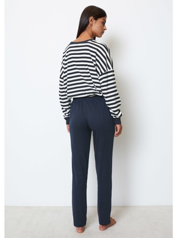 Marc O´Polo Pyjama donkerblauw/wit