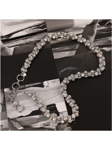 Otazu Gecoate ketting met Swarovski kristallen - (L)43 cm