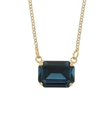 Otazu Vergold. Halskette mit Swarovski Kristall - (L)46 cm