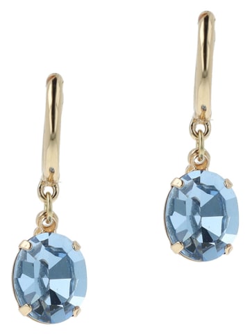 Otazu Vergold. Creolen mit Kristallen