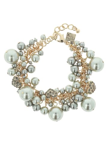 Otazu Vergold. Armkette mit Swarovski Kristallen und Perlen