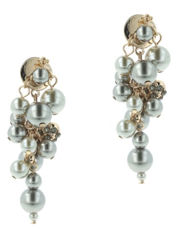 Otazu Vergulde oorstekers met Swarovski-parels