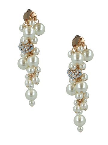 Otazu Vergulde oorstekers met Swarovski parels