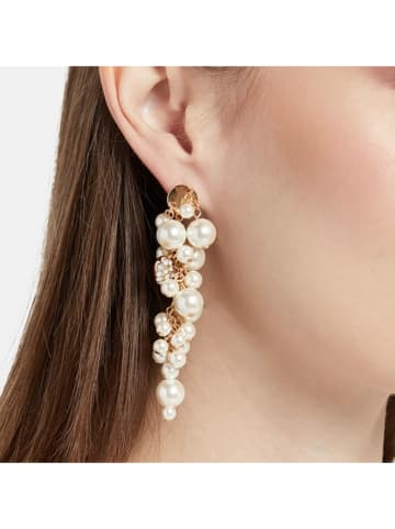 Otazu Vergulde oorstekers met Swarovski parels