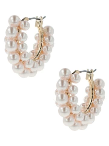 Otazu Vergulde creolen met parels