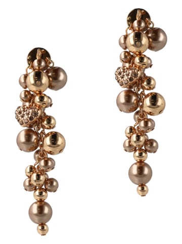 Otazu Pozłacane kolczyki-wkrętki z kryształami Swarovski