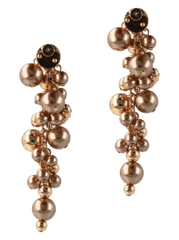 Otazu Pozłacane kolczyki-wkrętki z kryształami Swarovski