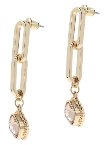 Otazu Vergold. Ohrstecker mit Kristallen