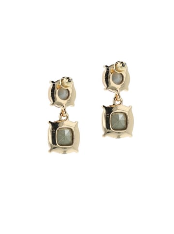 Otazu Vergulde oorstekers met kristallen