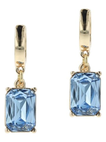 Otazu Vergold. Creolen mit Kristallen