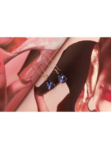 Otazu Vergold. Ohrhänger mit Swarovski Kristallen