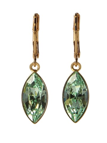 Otazu Vergulde oorringen met Swarovski-kristallen