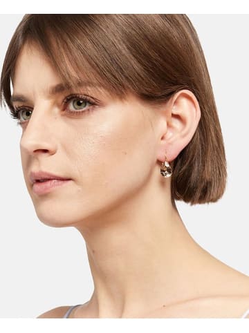 Otazu Pozłacane kolczyki z kryształami Swarovski