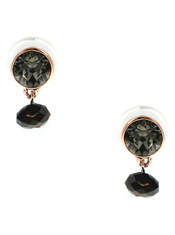 Otazu Rosévergulde oorstekers met Swarovski-kristallen