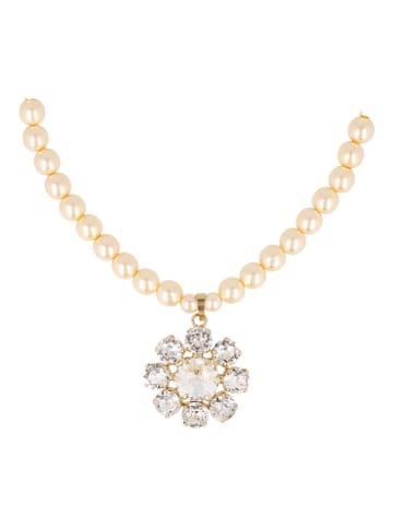 Otazu Vergulde ketting met Swarovski-parels - (L)46 cm