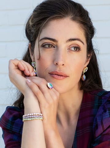 Otazu Vergold. Armband mit Swarovski Kristallen