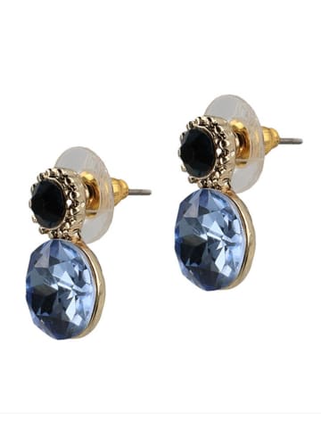 Otazu Vergulde oorstekers met kristallen