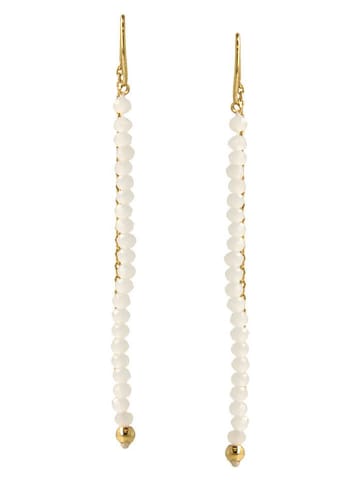 ivy Vergulde oorhangers met kristallen