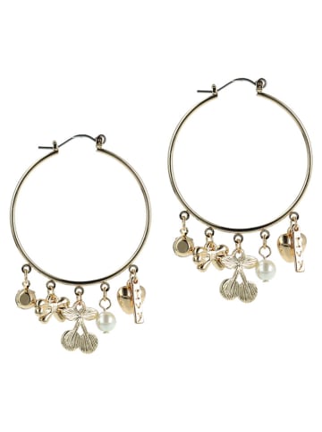 ivy Vergold. Creolen mit Perlen und Kristallen