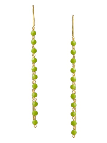 ivy Pozłacane kolczyki z kryształami