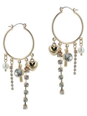 ivy Vergold. Creolen mit Perlen und Kristallen