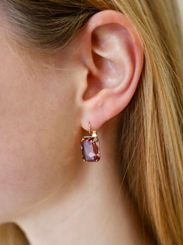Otazu Vergold. Ohrringe mit Swarovski Kristallen