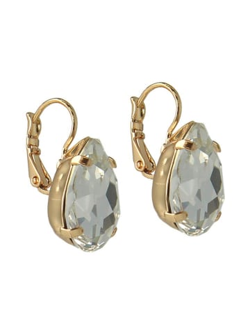 Otazu Pozłacane kolczyki z kryształami Swarovski