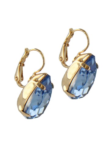 Otazu Pozłacane kolczyki z kryształami Swarovski