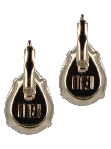 Otazu Vergulde oorringen met Swarovski-kristallen