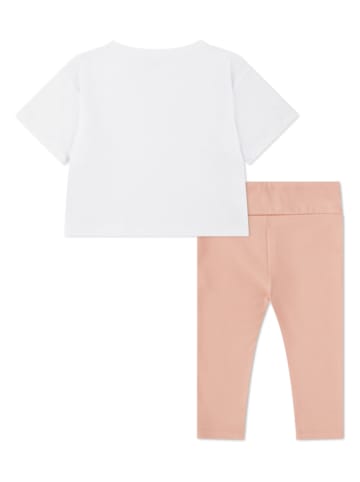 Converse 2-delige outfit wit/lichtroze