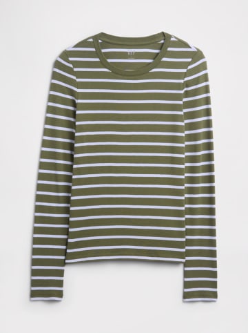 GAP Longsleeve in Khaki/ Hellblau