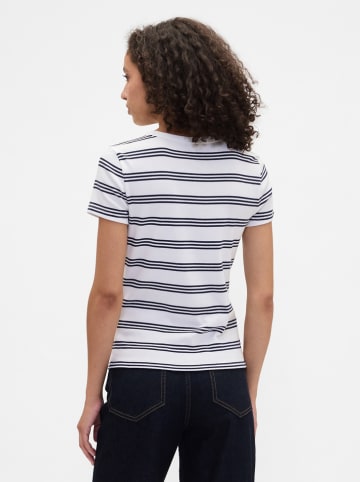 GAP Shirt in Weiß/ Schwarz