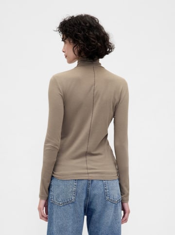 GAP Rollkragenpullover in Taupe