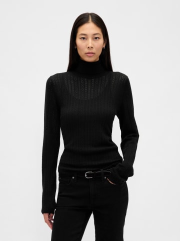 GAP Rollkragenpullover in Schwarz