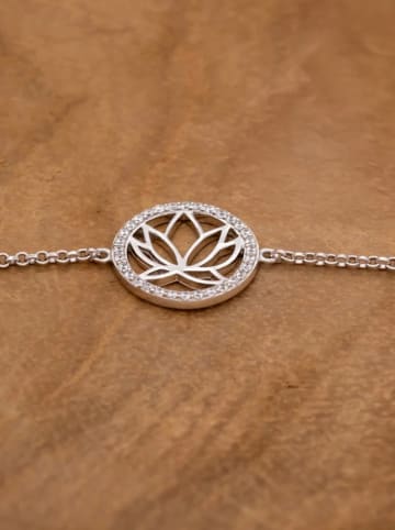 Engelsrufer Srebrna bransoletka "Lotus" z cyrkoniami
