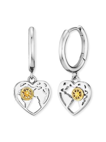 Engelsrufer Srebrne kolczyki-kreole "Aloha"