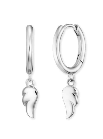 Engelsrufer Silber-Creolen "Flying Wings"