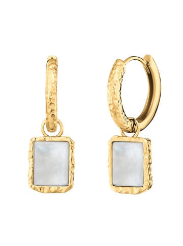 Engelsrufer Vergold. Creolen "Pure Moon" mit Edelsteinen