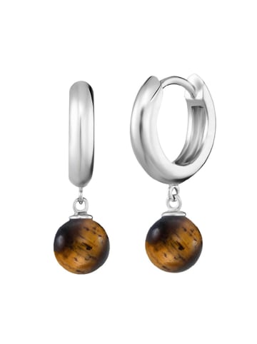 Engelsrufer Silber-Creolen "Powerful Stone" mit Edelsteinen