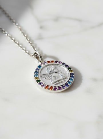 Engelsrufer Zilveren ketting "Angeli" met edelstenen - (L)38 cm