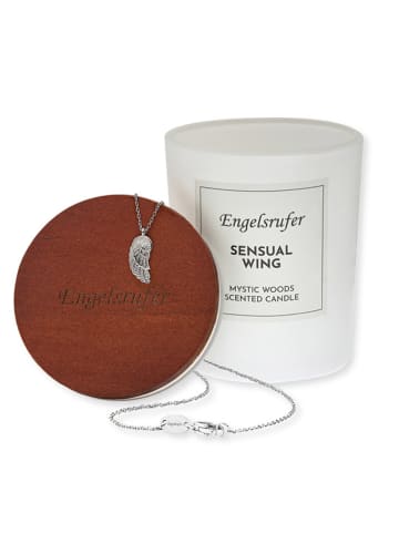 Engelsrufer Duftkerze "Sensual" mit Halskette "Flügel"