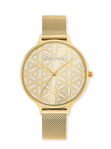 Engelsrufer Quarzuhr "Lebensblume" in Gold - Ø 38 mm