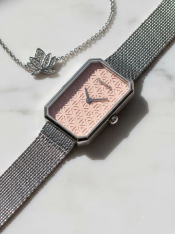 Engelsrufer 2-częściowy zestaw "Flower of life" w kolorze srebrnym