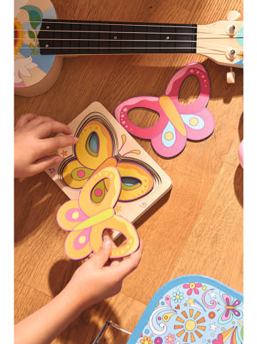 Goki 5tlg. Schichtenpuzzle "Schmetterling" - ab 2 Jahren