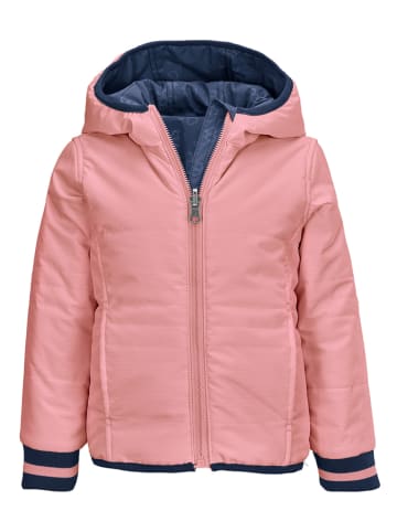 Killtec Wende-Funktionsjacke in Dunkelblau/ Rosa